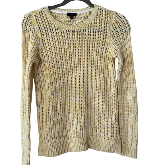 Talbots Bundle of Two Lightweight Sweaters in Blue and Yellow size Small - Picture 3 of 14